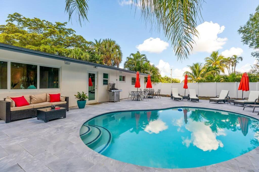 Private Oasis With Pool Near Beaches, Dining & Las Olas Fort Lauderdale Kültér fotó