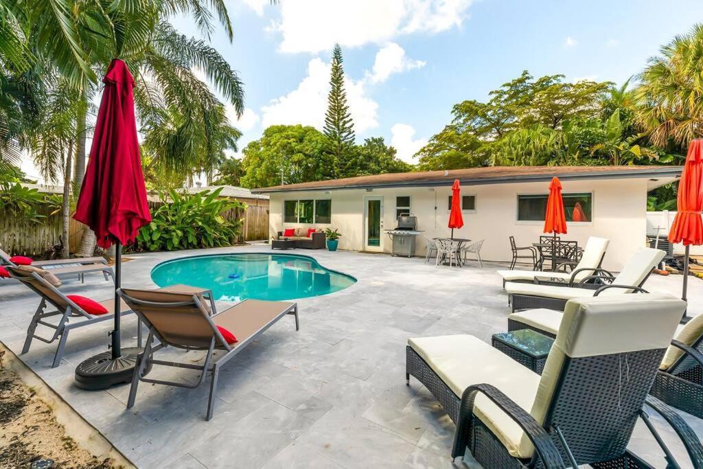 Private Oasis With Pool Near Beaches, Dining & Las Olas Fort Lauderdale Kültér fotó